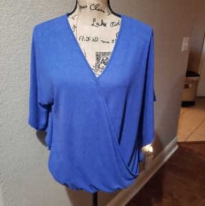 💙 Democracy Bat Wing Wrap Front Top